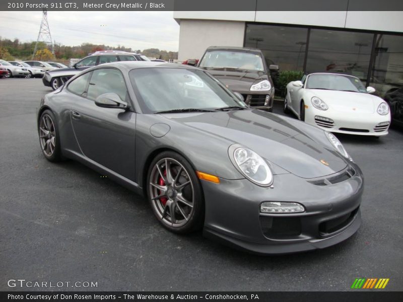Meteor Grey Metallic / Black 2010 Porsche 911 GT3