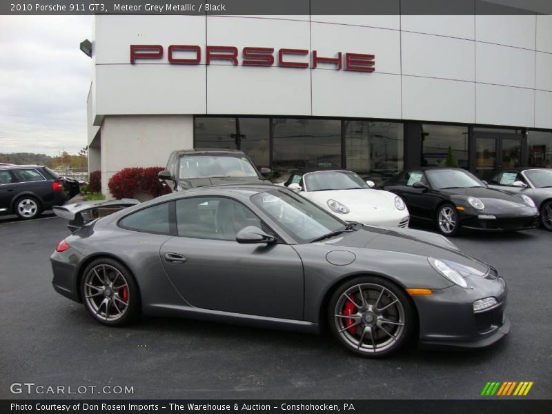Meteor Grey Metallic / Black 2010 Porsche 911 GT3