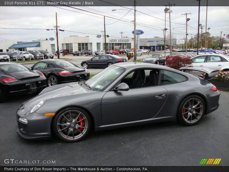 Meteor Grey Metallic / Black 2010 Porsche 911 GT3