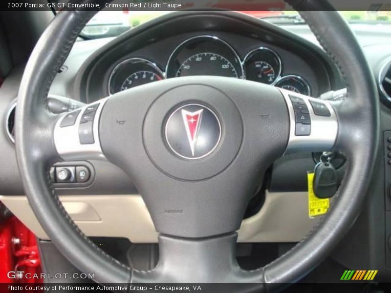 Crimson Red / Light Taupe 2007 Pontiac G6 GT Convertible