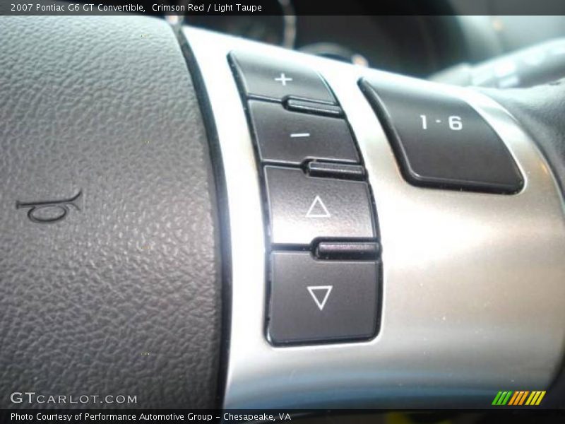 Crimson Red / Light Taupe 2007 Pontiac G6 GT Convertible