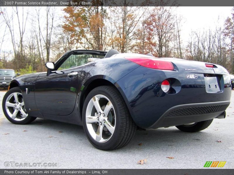 Deep Blue / Ebony 2007 Pontiac Solstice Roadster