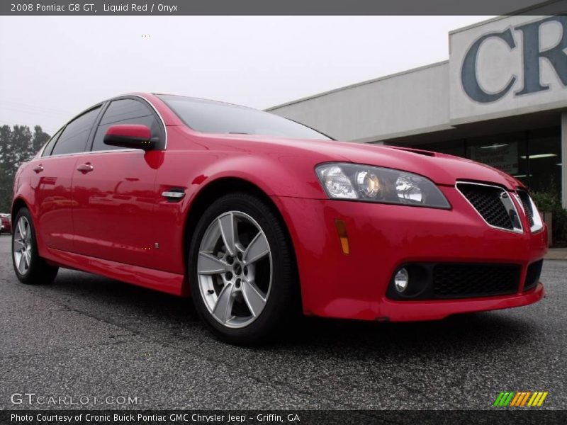 Liquid Red / Onyx 2008 Pontiac G8 GT