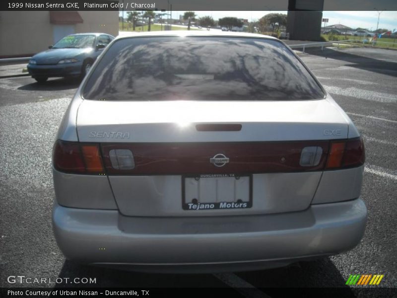 Platinum Gold / Charcoal 1999 Nissan Sentra GXE