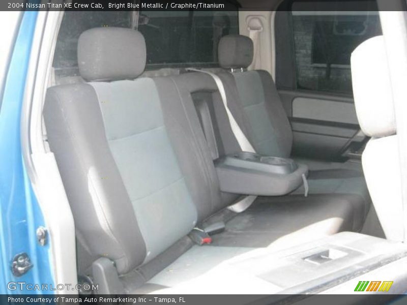 Bright Blue Metallic / Graphite/Titanium 2004 Nissan Titan XE Crew Cab