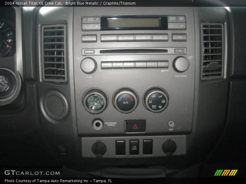 Bright Blue Metallic / Graphite/Titanium 2004 Nissan Titan XE Crew Cab