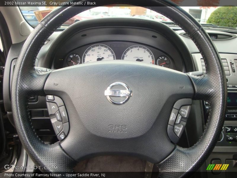 Gray Lustre Metallic / Black 2002 Nissan Maxima SE