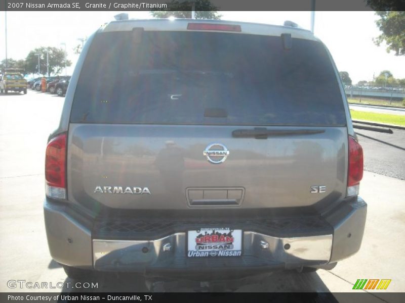 Granite / Graphite/Titanium 2007 Nissan Armada SE