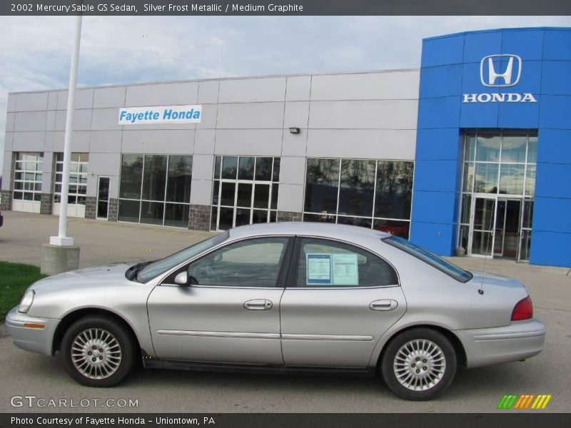 Silver Frost Metallic / Medium Graphite 2002 Mercury Sable GS Sedan
