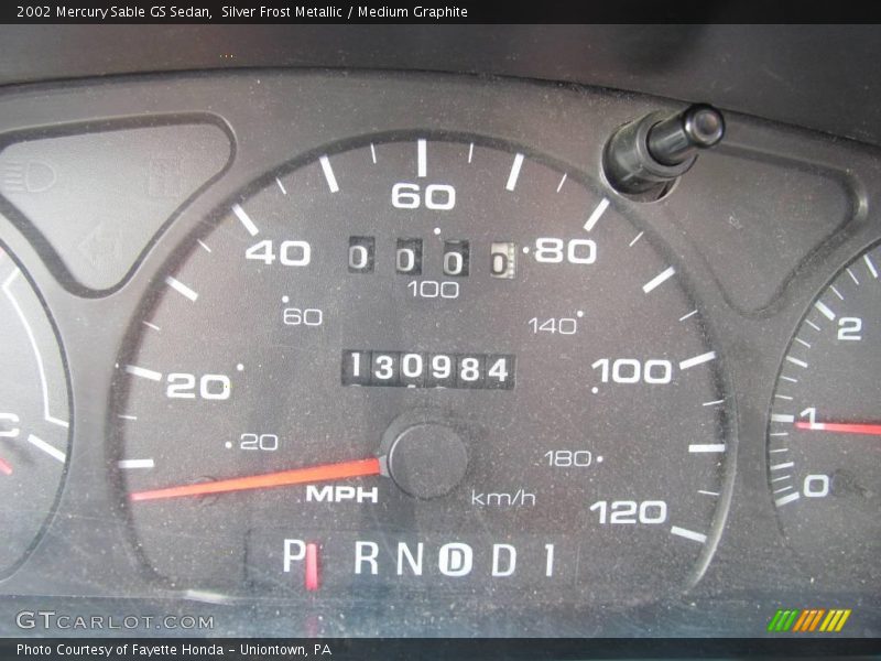 Silver Frost Metallic / Medium Graphite 2002 Mercury Sable GS Sedan