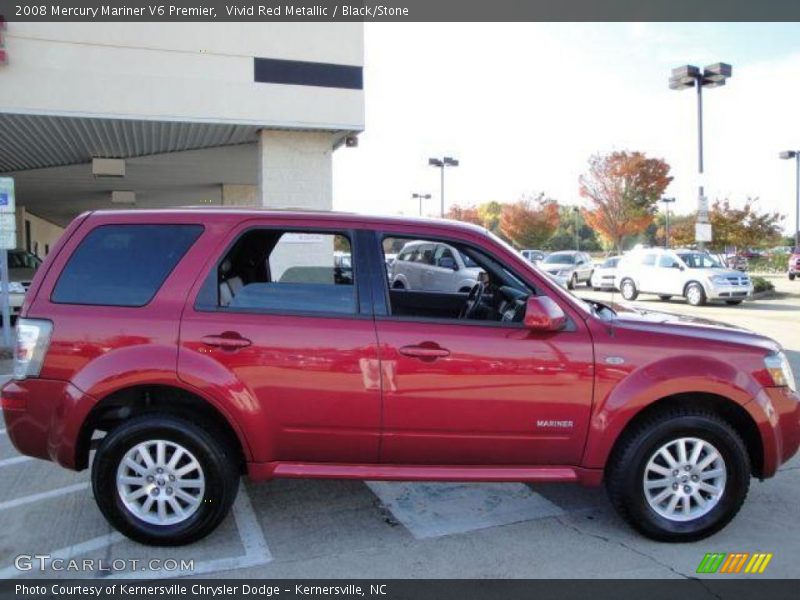 Vivid Red Metallic / Black/Stone 2008 Mercury Mariner V6 Premier