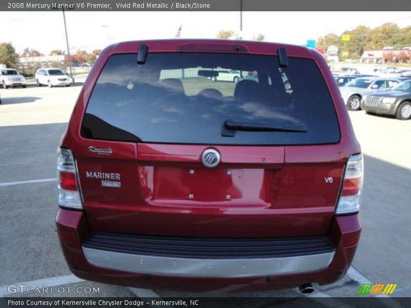 Vivid Red Metallic / Black/Stone 2008 Mercury Mariner V6 Premier