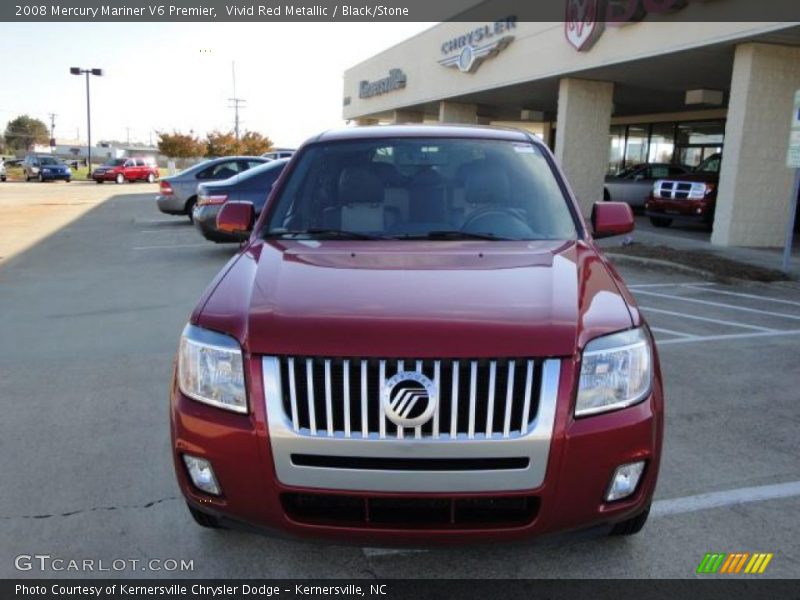 Vivid Red Metallic / Black/Stone 2008 Mercury Mariner V6 Premier