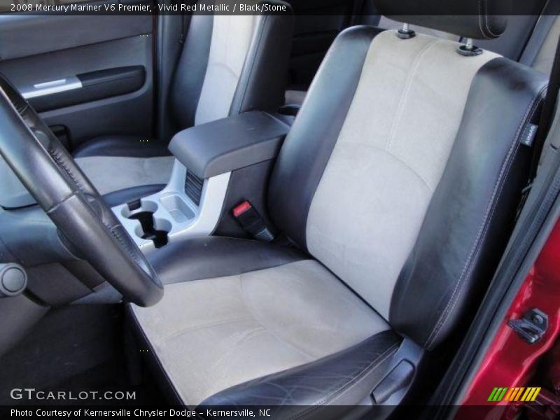 Vivid Red Metallic / Black/Stone 2008 Mercury Mariner V6 Premier