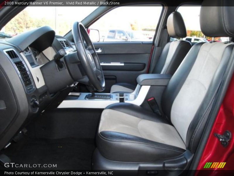 Vivid Red Metallic / Black/Stone 2008 Mercury Mariner V6 Premier