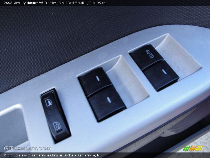 Vivid Red Metallic / Black/Stone 2008 Mercury Mariner V6 Premier