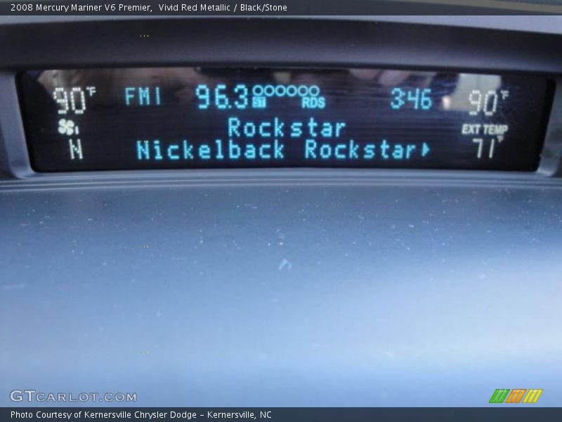 Vivid Red Metallic / Black/Stone 2008 Mercury Mariner V6 Premier