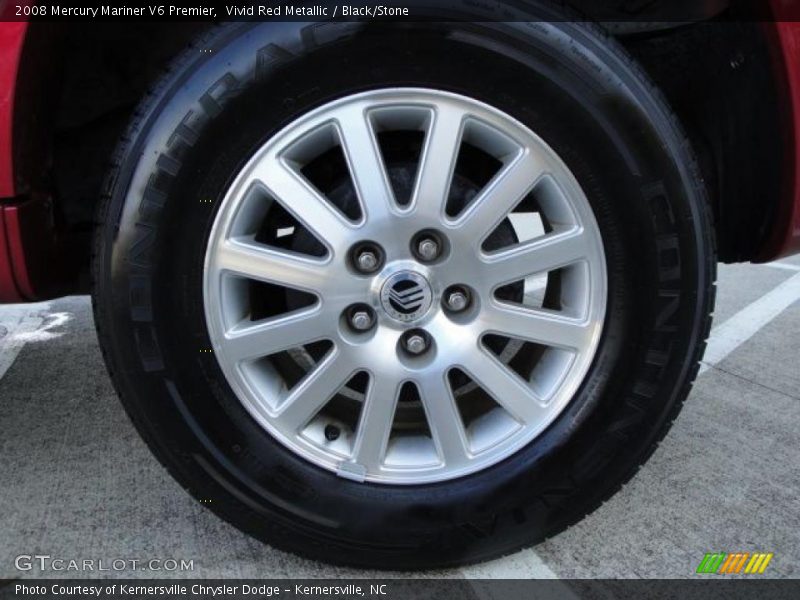 Vivid Red Metallic / Black/Stone 2008 Mercury Mariner V6 Premier
