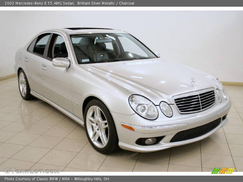 Brilliant Silver Metallic / Charcoal 2003 Mercedes-Benz E 55 AMG Sedan