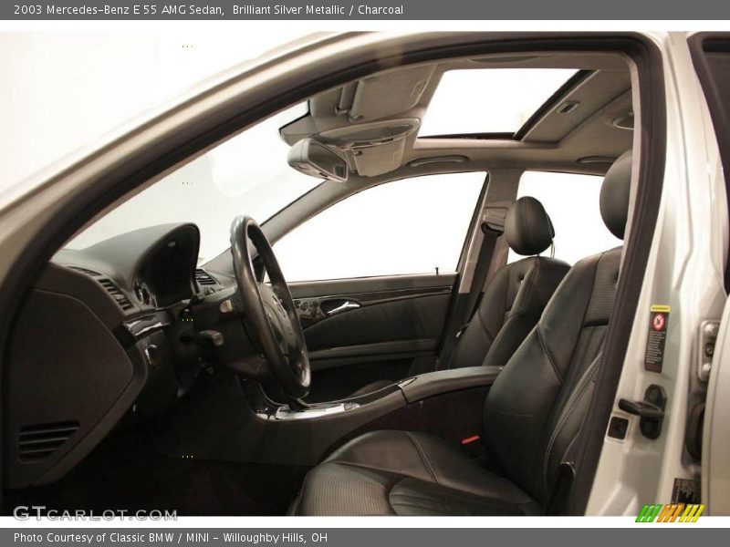 Brilliant Silver Metallic / Charcoal 2003 Mercedes-Benz E 55 AMG Sedan