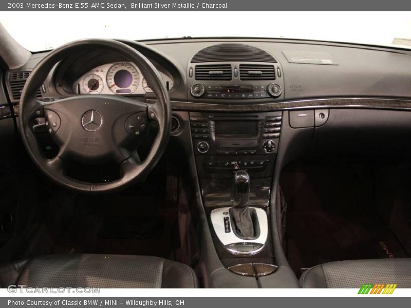 Brilliant Silver Metallic / Charcoal 2003 Mercedes-Benz E 55 AMG Sedan