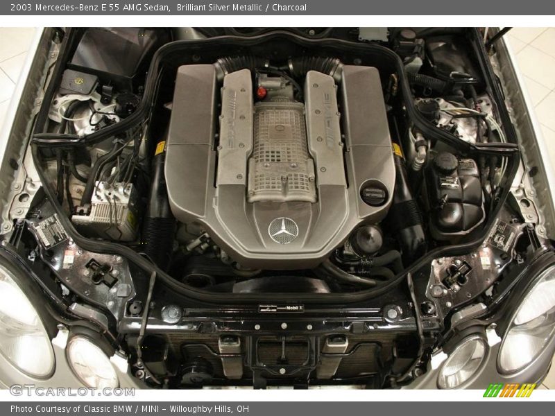 Brilliant Silver Metallic / Charcoal 2003 Mercedes-Benz E 55 AMG Sedan