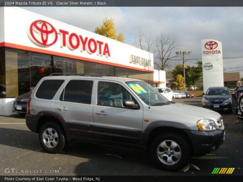 Glacier Silver Metallic / Black 2004 Mazda Tribute ES V6