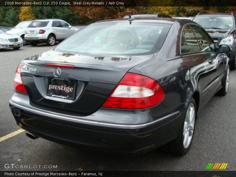 Steel Grey Metallic / Ash Grey 2008 Mercedes-Benz CLK 350 Coupe