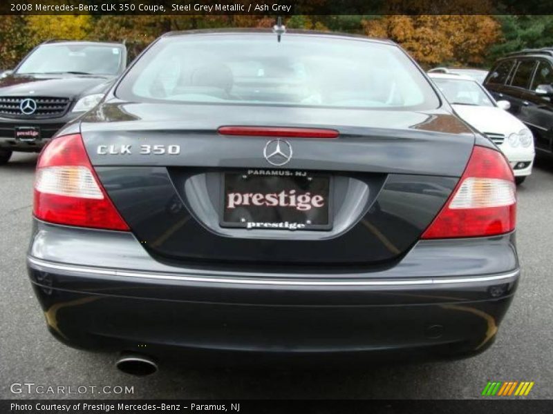 Steel Grey Metallic / Ash Grey 2008 Mercedes-Benz CLK 350 Coupe