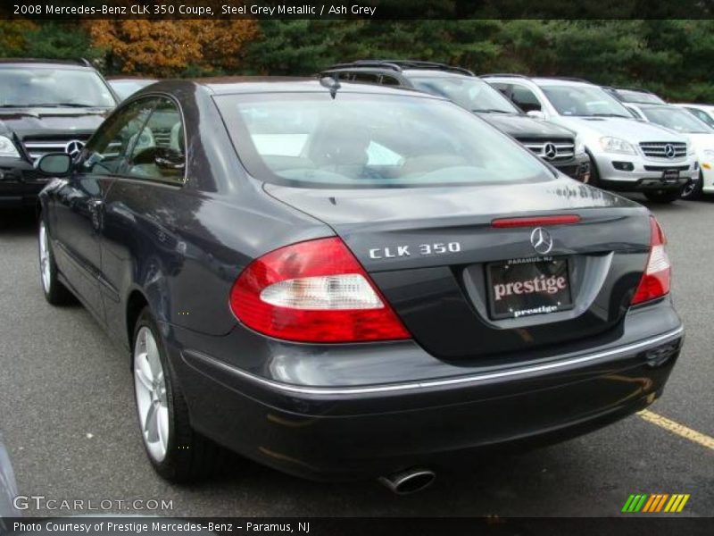 Steel Grey Metallic / Ash Grey 2008 Mercedes-Benz CLK 350 Coupe