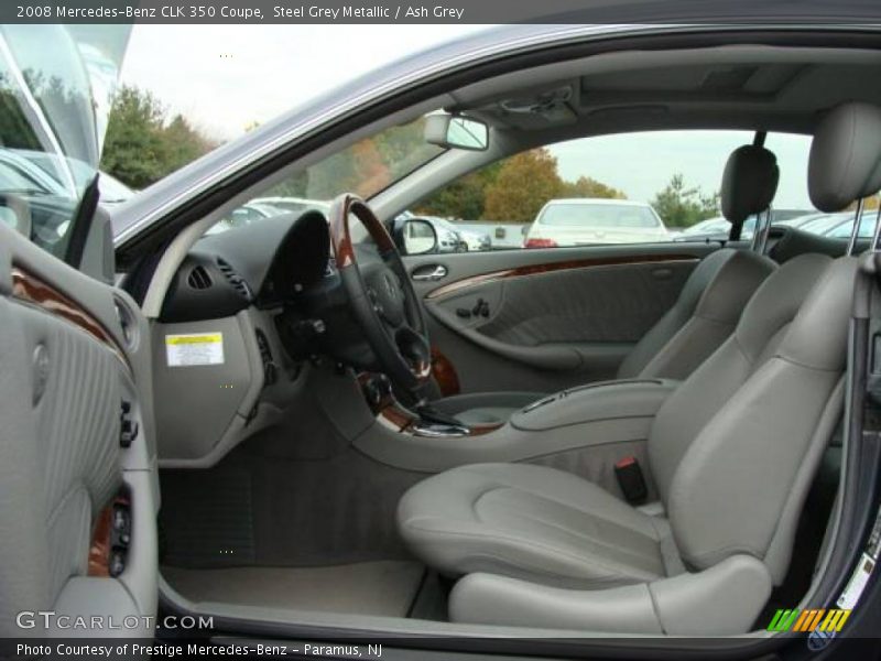 Steel Grey Metallic / Ash Grey 2008 Mercedes-Benz CLK 350 Coupe