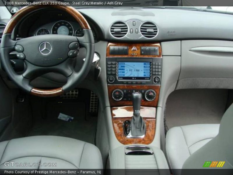 Steel Grey Metallic / Ash Grey 2008 Mercedes-Benz CLK 350 Coupe