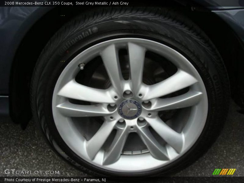 Steel Grey Metallic / Ash Grey 2008 Mercedes-Benz CLK 350 Coupe