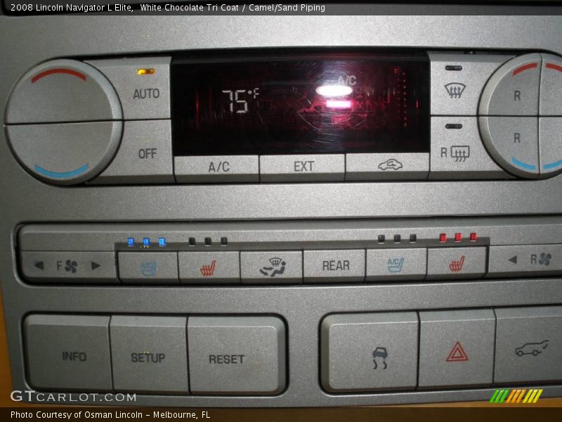 White Chocolate Tri Coat / Camel/Sand Piping 2008 Lincoln Navigator L Elite