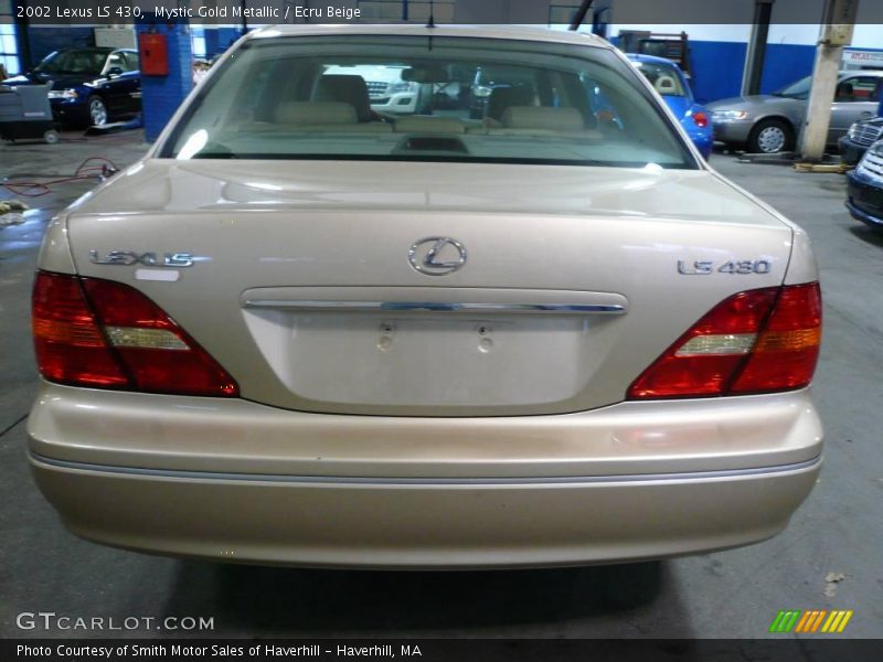 Mystic Gold Metallic / Ecru Beige 2002 Lexus LS 430