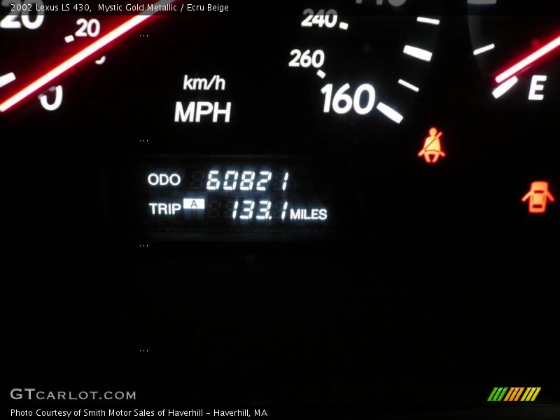 Mystic Gold Metallic / Ecru Beige 2002 Lexus LS 430
