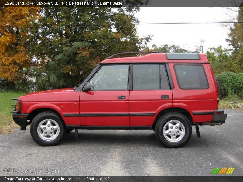 Rioja Red Metallic / Bahama Beige 1998 Land Rover Discovery LE