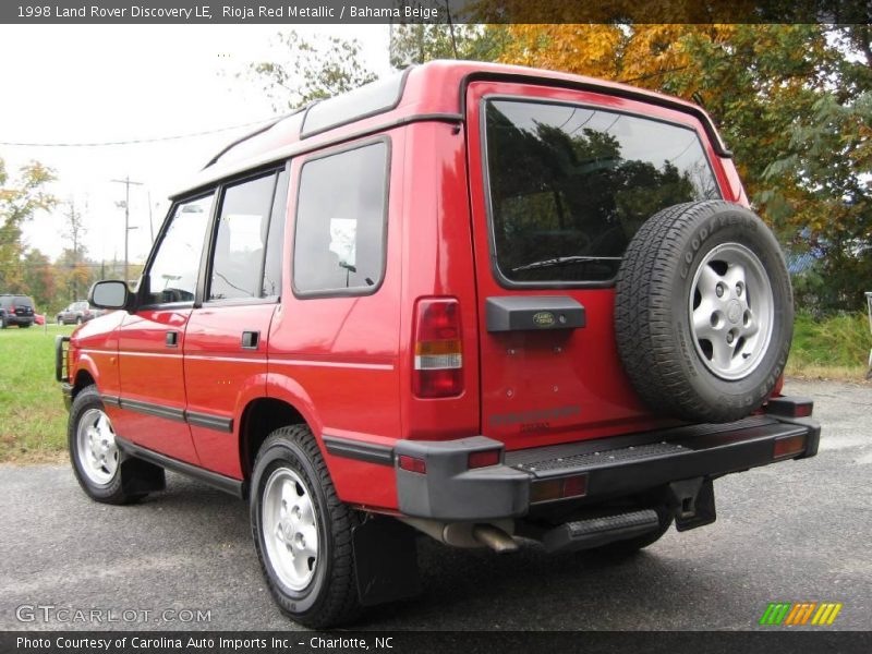 Rioja Red Metallic / Bahama Beige 1998 Land Rover Discovery LE