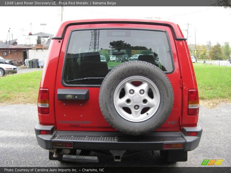 Rioja Red Metallic / Bahama Beige 1998 Land Rover Discovery LE