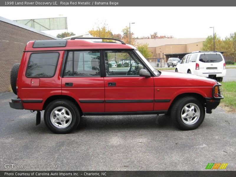 Rioja Red Metallic / Bahama Beige 1998 Land Rover Discovery LE