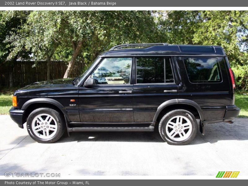 Java Black / Bahama Beige 2002 Land Rover Discovery II SE7