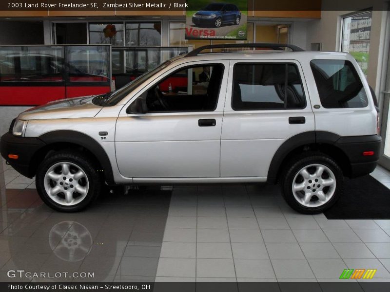 Zambezi Silver Metallic / Black 2003 Land Rover Freelander SE
