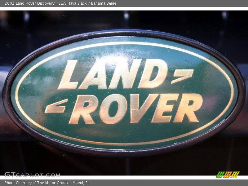 Java Black / Bahama Beige 2002 Land Rover Discovery II SE7