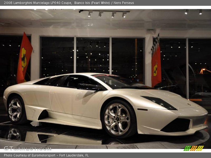 Bianco Isis (Pearl White) / Nero Perseus 2008 Lamborghini Murcielago LP640 Coupe