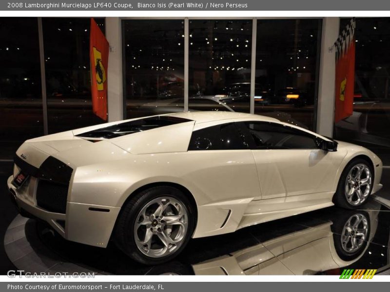 Bianco Isis (Pearl White) / Nero Perseus 2008 Lamborghini Murcielago LP640 Coupe