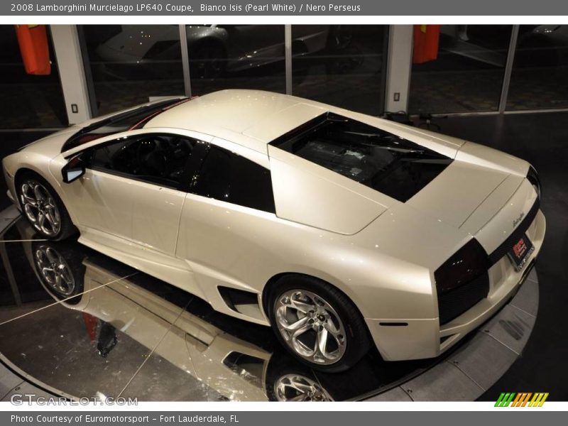 Bianco Isis (Pearl White) / Nero Perseus 2008 Lamborghini Murcielago LP640 Coupe