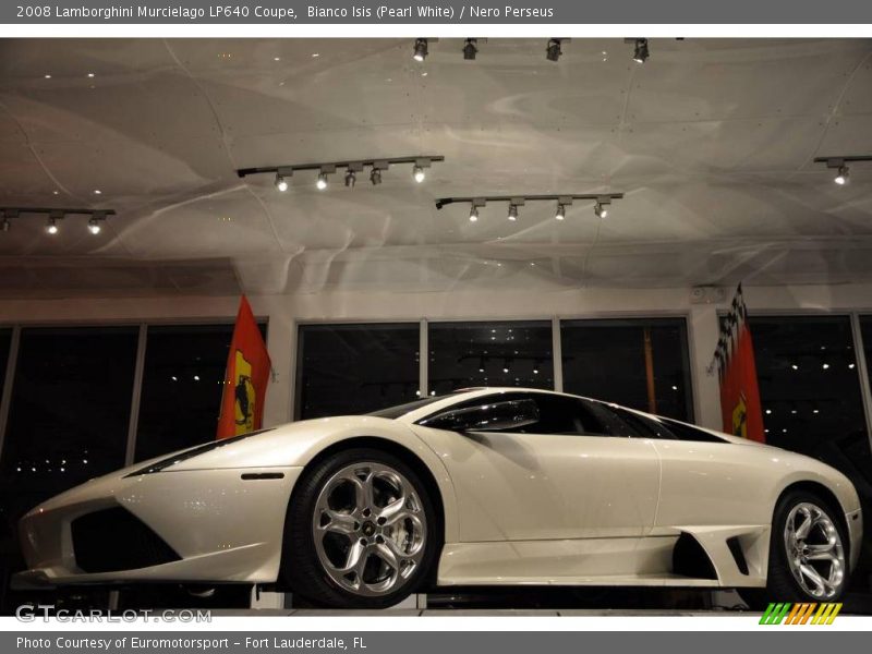 Bianco Isis (Pearl White) / Nero Perseus 2008 Lamborghini Murcielago LP640 Coupe