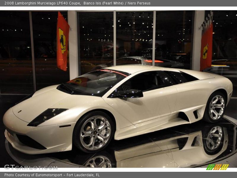 Bianco Isis (Pearl White) / Nero Perseus 2008 Lamborghini Murcielago LP640 Coupe