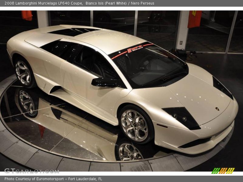Bianco Isis (Pearl White) / Nero Perseus 2008 Lamborghini Murcielago LP640 Coupe