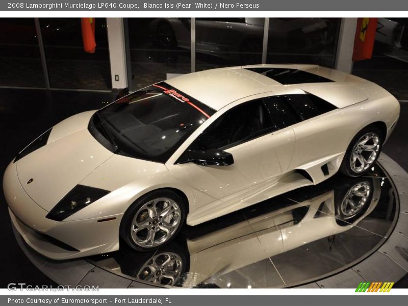 Bianco Isis (Pearl White) / Nero Perseus 2008 Lamborghini Murcielago LP640 Coupe